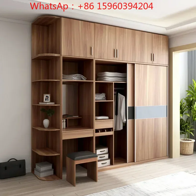 Furniture Hardware In China - High Quality Mirror Sliding Wood Wardrobe
