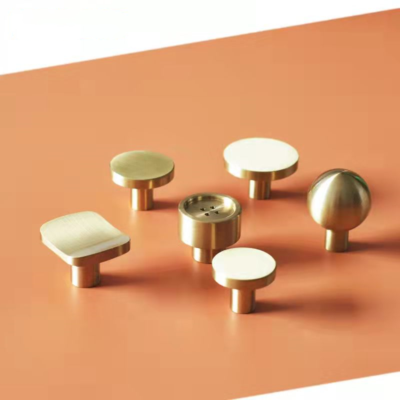 Furniture Hardware Factory - Modern Solid Brass Cabinet Kitchen Knobs
