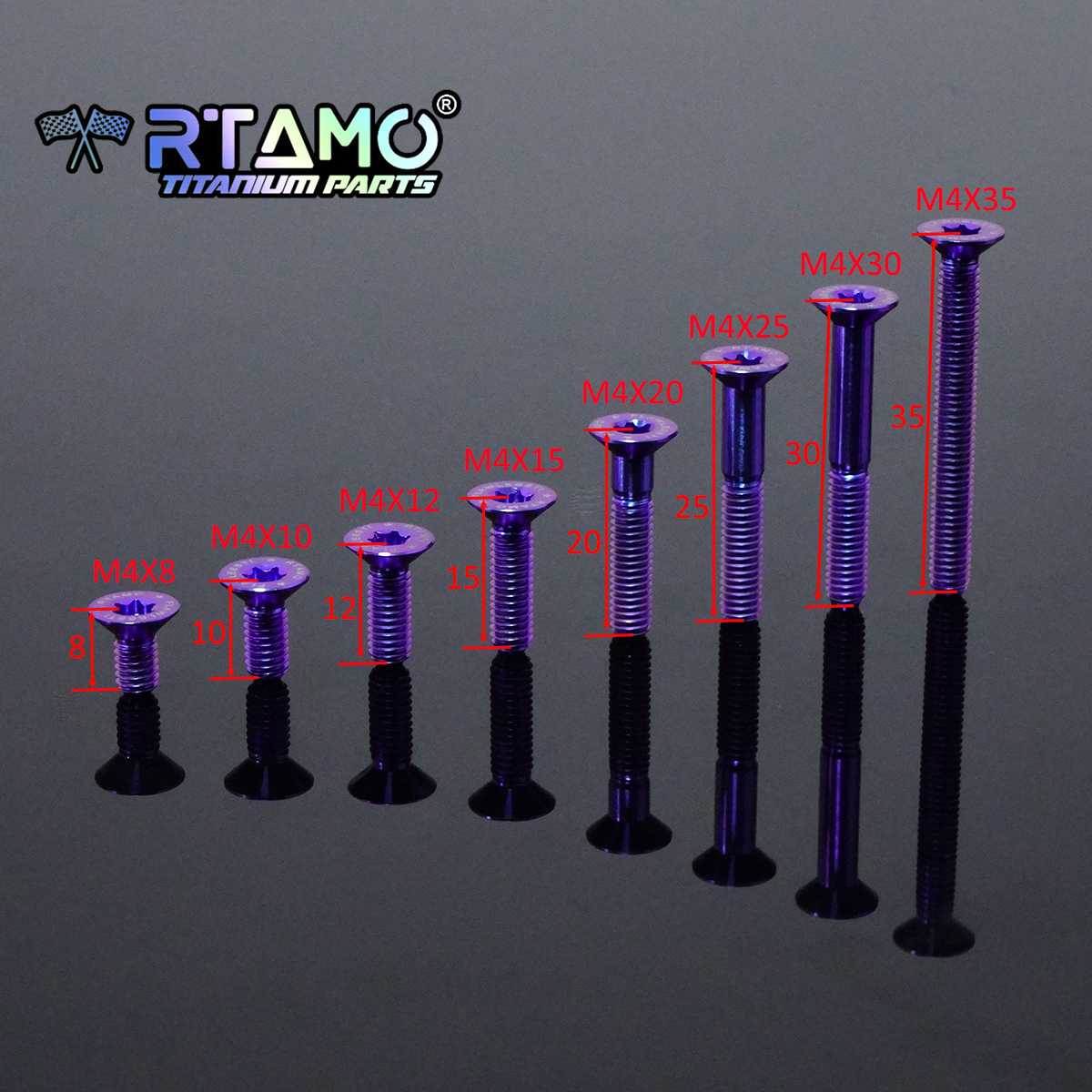 RTAMO Gr5 Titanium Bolt M4X8/1 - Barrel Bolt Slide บทวิจารณ์และราคา