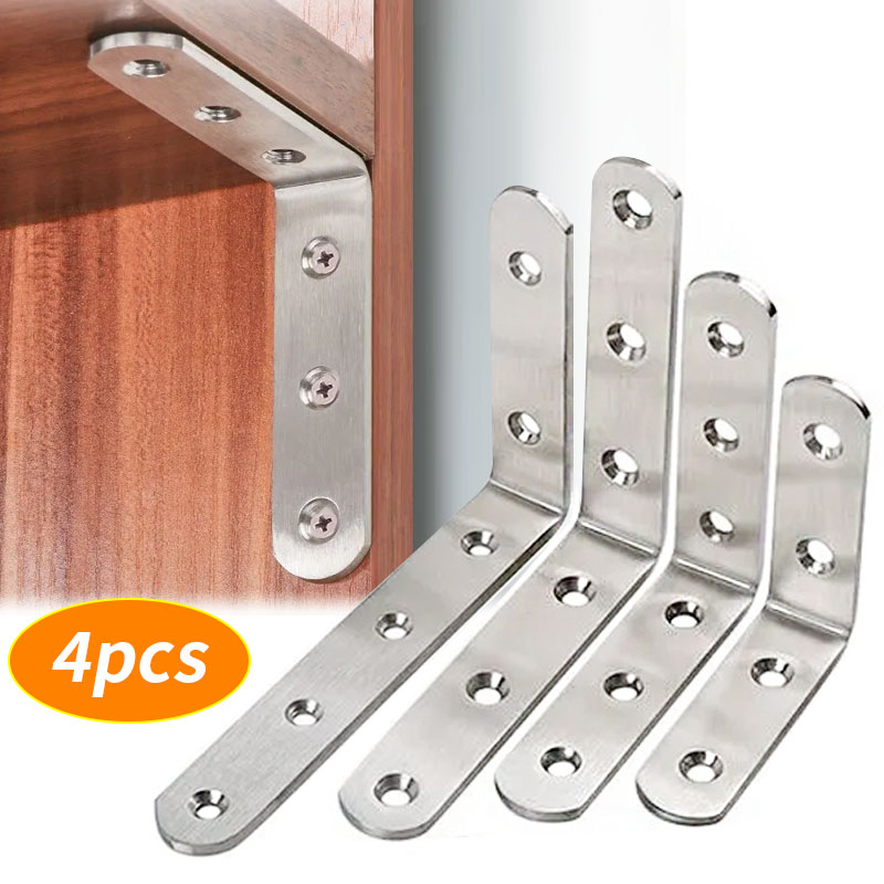 4pcs right angle brackets, L-s - Used Furniture Hardware บทวิจารณ์และราคา
