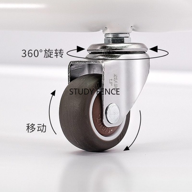 4pcs Silent Rubber Casters Rot - Used Furniture Hardware บทวิจารณ์และราคา