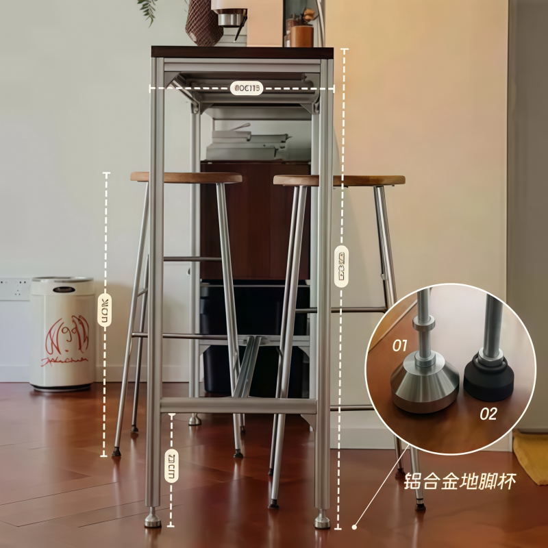 solid wood high bar table and  - Furniture Hardware Shop บทวิจารณ์และราคา