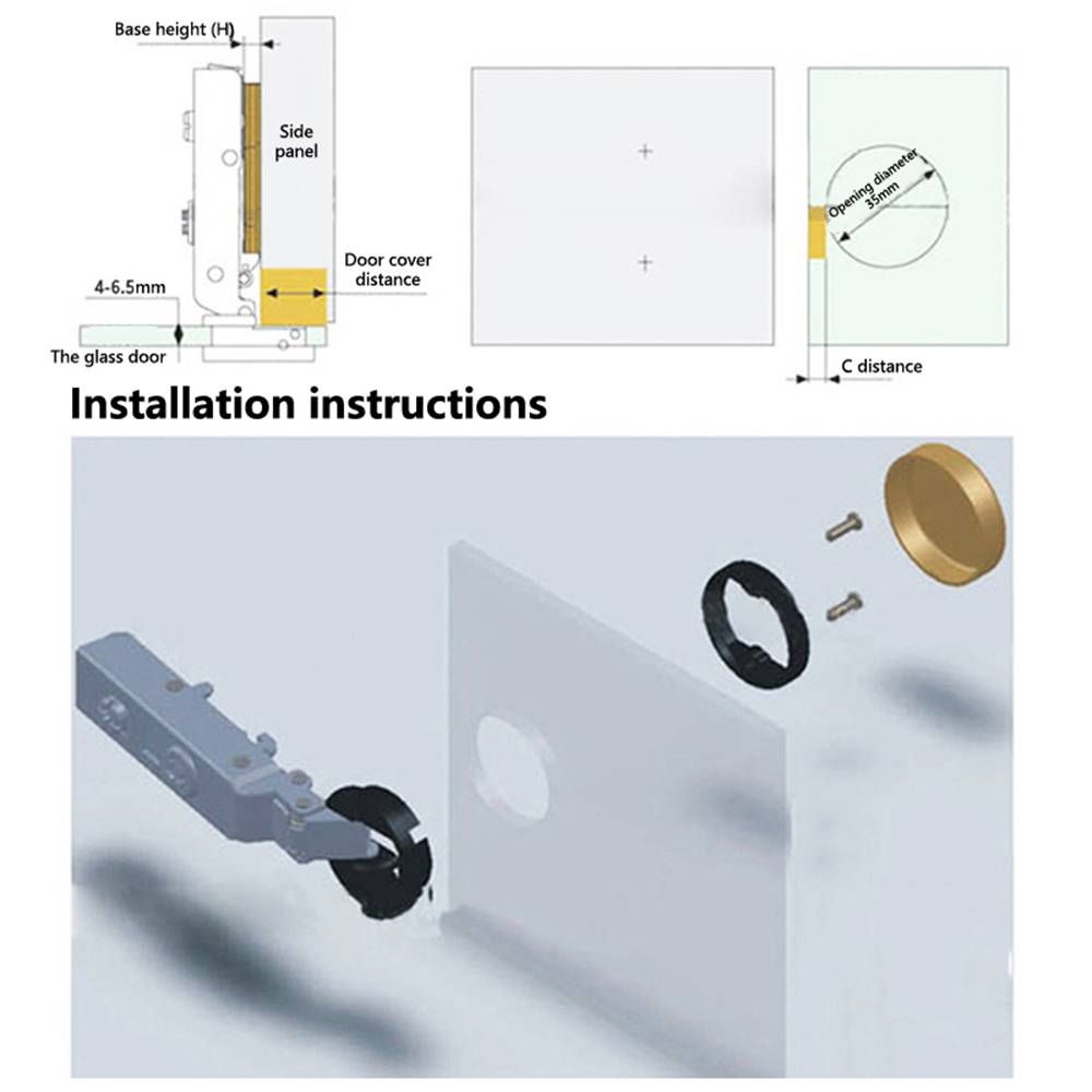 2PCS Useful No Hole Hardware W - Furniture Hardware Supplies บทวิจารณ์และราคา