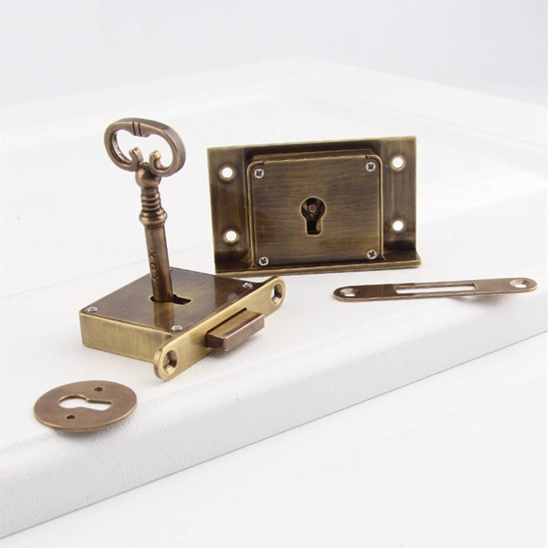 1PC Antique-style Drawer Lock  - Furniture Hardware Supplies บทวิจารณ์และราคา