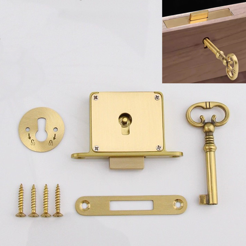 1PC Antique-style Drawer Lock  - Furniture Hardware Supplies บทวิจารณ์และราคา