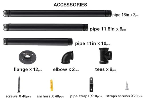 Industrial Iron Pipe Shelf Bra - Furniture Hardware In China บทวิจารณ์และราคา