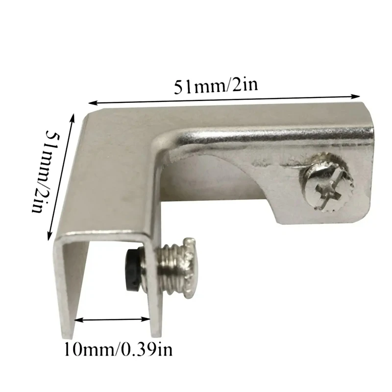 4Pcs L Type Glass Fixing Clip  - Furniture Hardware Types บทวิจารณ์และราคา