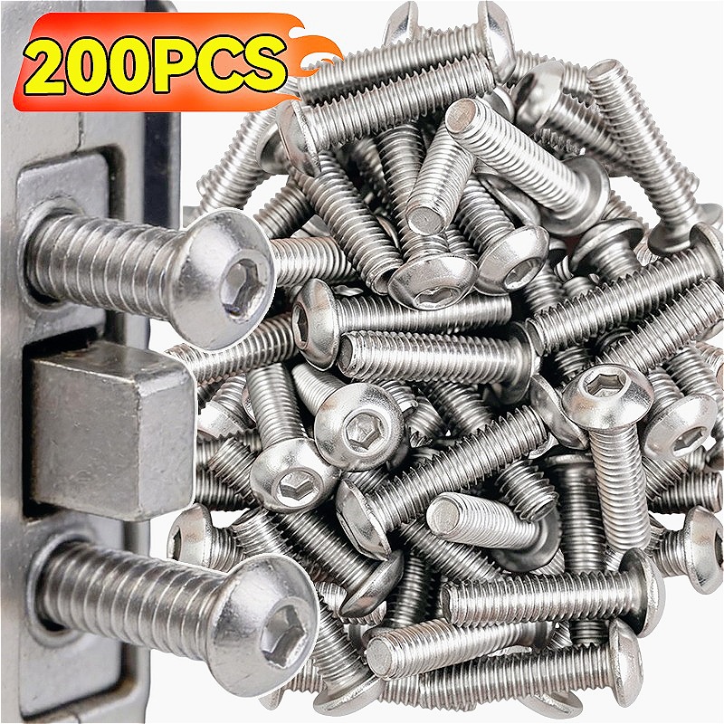 10/200pcs Stainless Steel Hex  - Furniture Hardware Supplies บทวิจารณ์และราคา