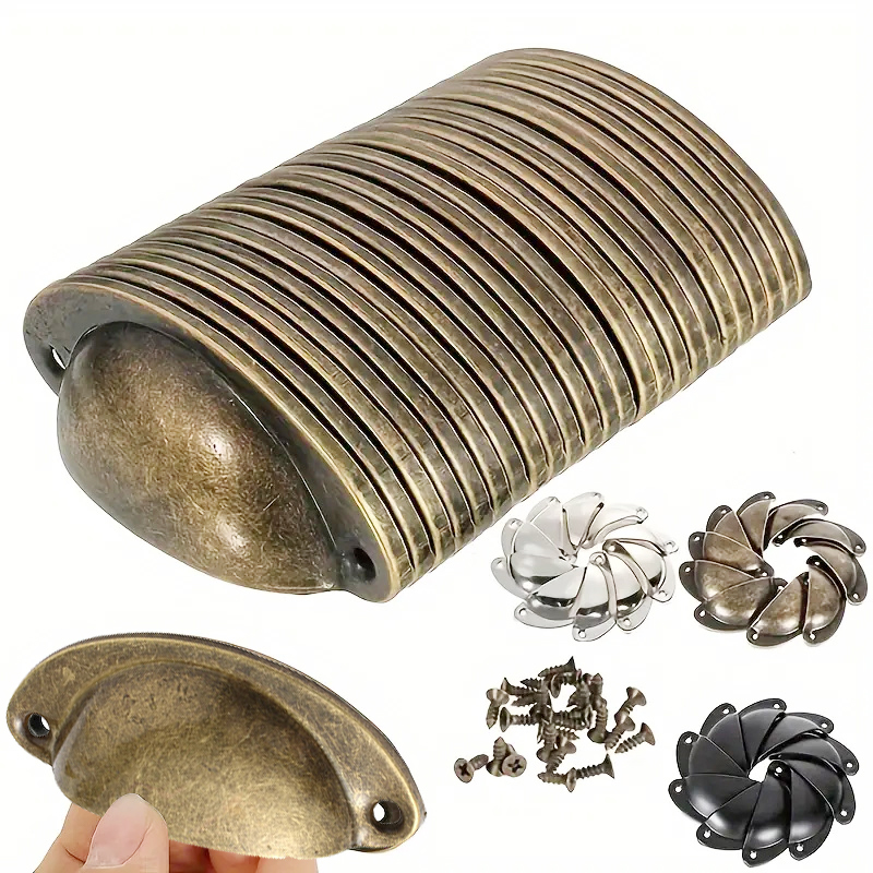 Vintage Shell Handles Cabinets - Furniture Hardware Replacement บทวิจารณ์และราคา