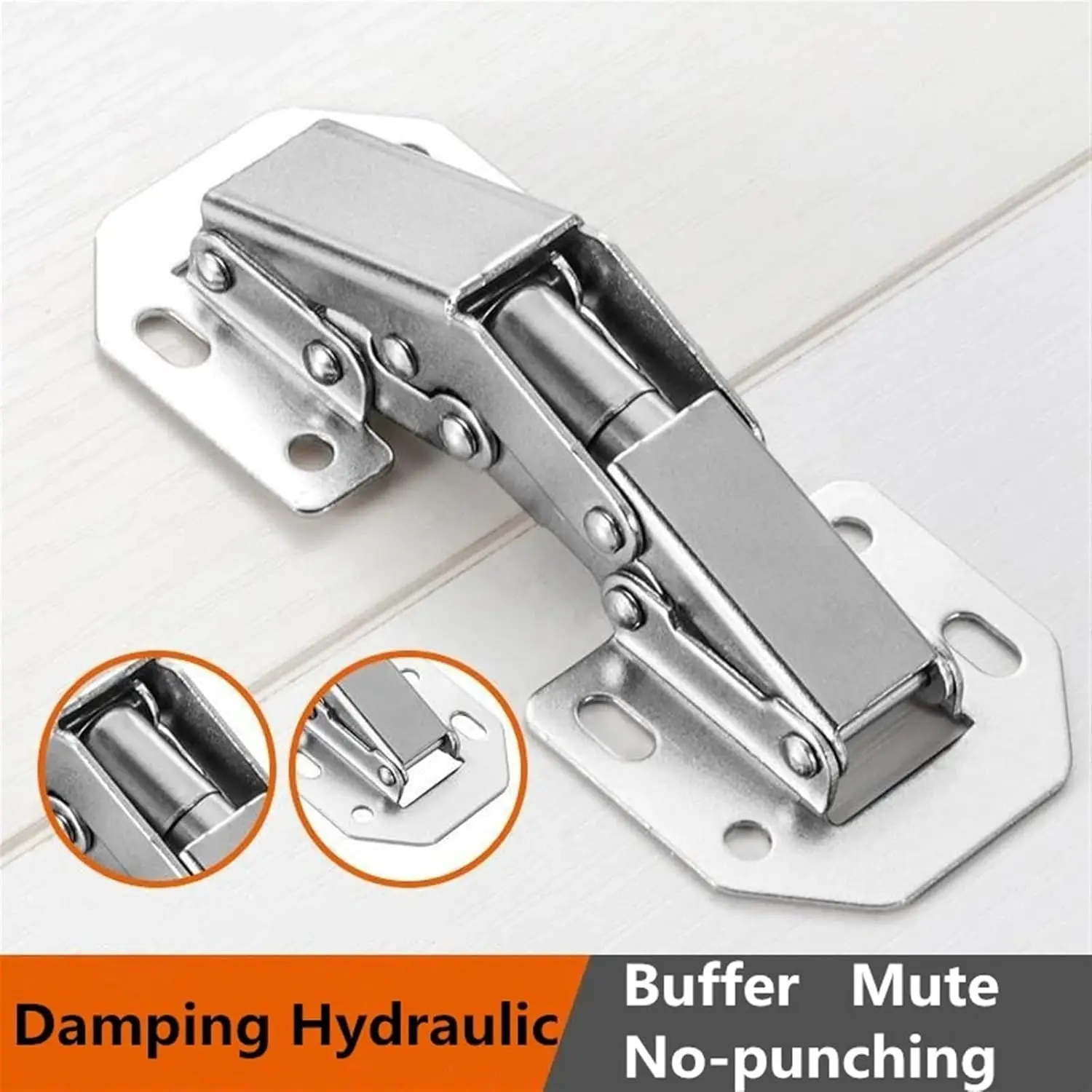 No-Drilling Buffer Hinge: 2/10 - Furniture Hardware Types บทวิจารณ์และราคา