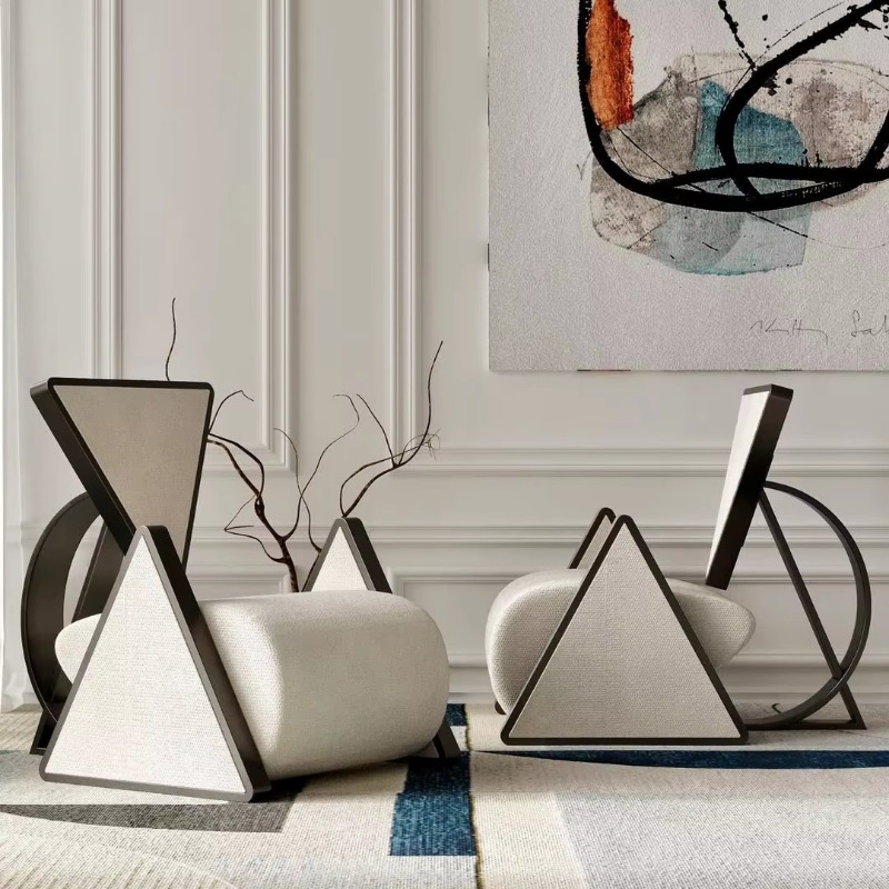 Modern metal triangular lounge - Used Furniture Hardware บทวิจารณ์และราคา