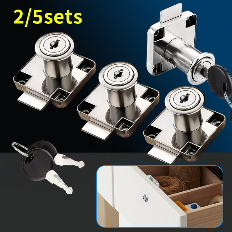 2/5 sets of drawer locks with  - Used Furniture Hardware บทวิจารณ์และราคา