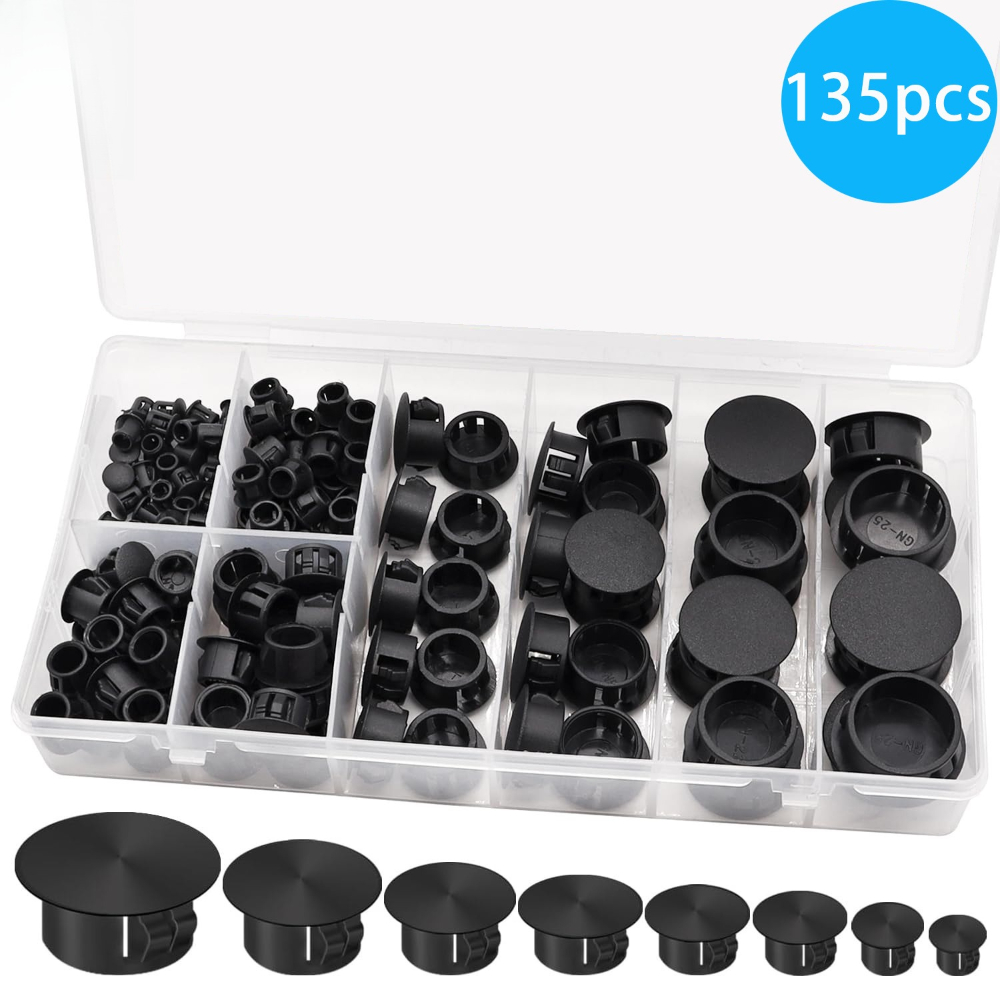 135pcs Black Cover Screw-type  - Furniture Hardware Types บทวิจารณ์และราคา