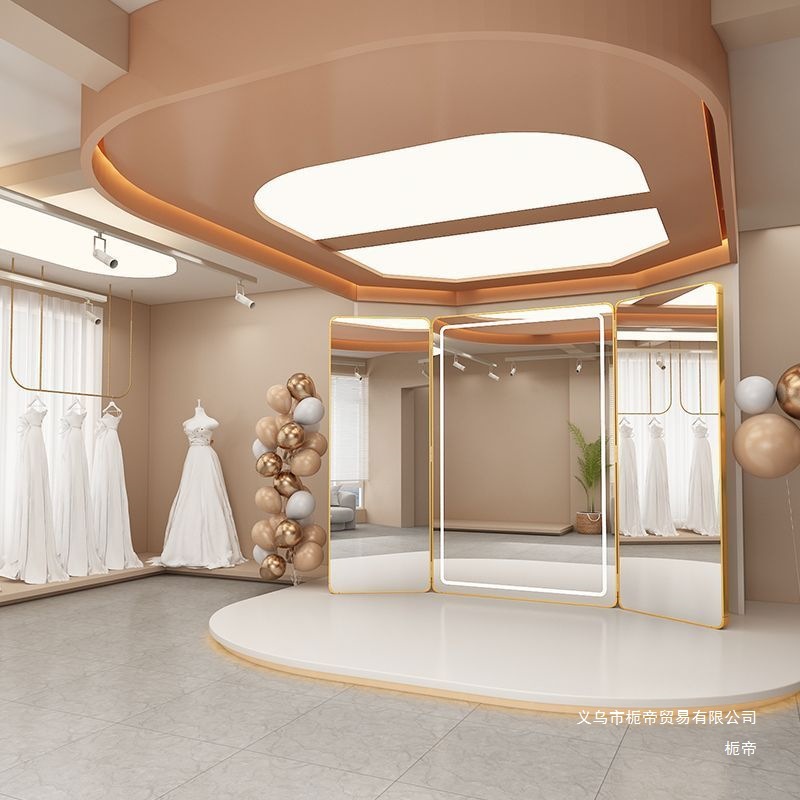 Wedding Shop Three-sided Mirro - Furniture Hardware Shop บทวิจารณ์และราคา