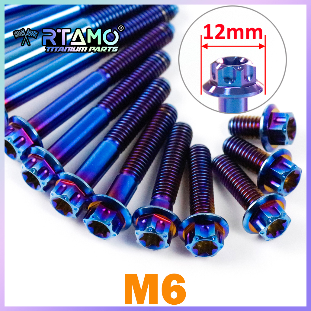 RTAMO Gr5 Titanium Bolts M6X10 - Barrel Bolt Slide บทวิจารณ์และราคา