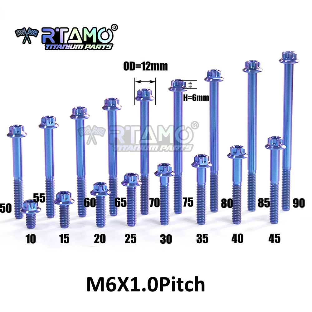 RTAMO Gr5 Titanium Bolts M6X10 - Barrel Bolt Slide บทวิจารณ์และราคา