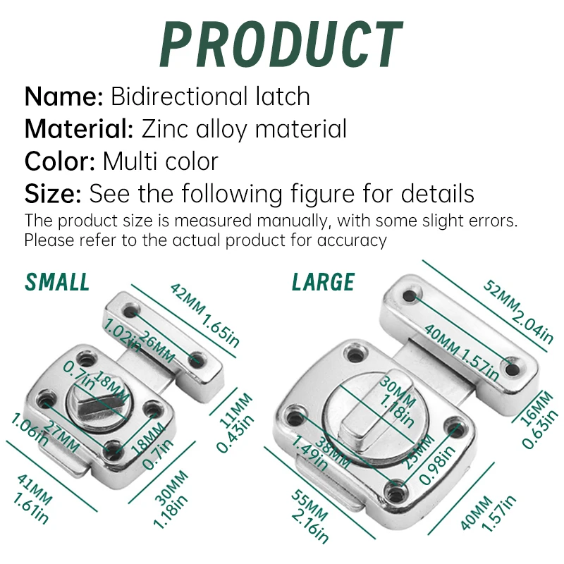 1pc Home Security Latch Rotate - Barrel Bolt Slide บทวิจารณ์และราคา