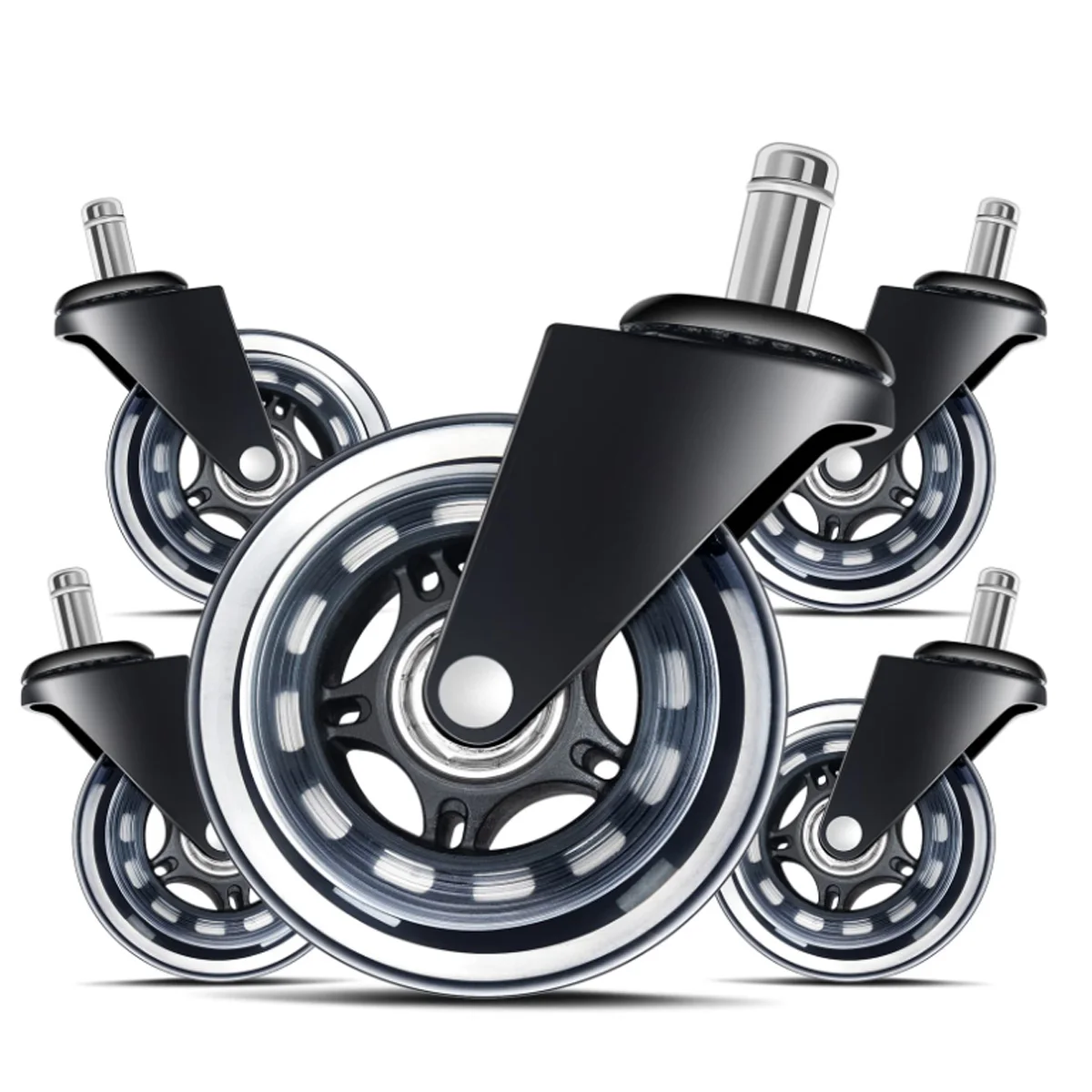 5PCS Office Chair Caster Wheel - Furniture Hardware Replacement บทวิจารณ์และราคา