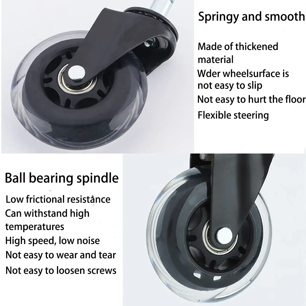 5PCS Office Chair Caster Wheel - Furniture Hardware Replacement บทวิจารณ์และราคา