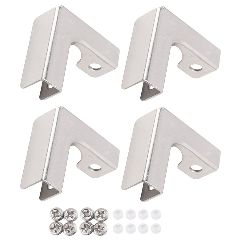 A68P-4Pcs L Type Glass Fixing  - Furniture Hardware Types บทวิจารณ์และราคา