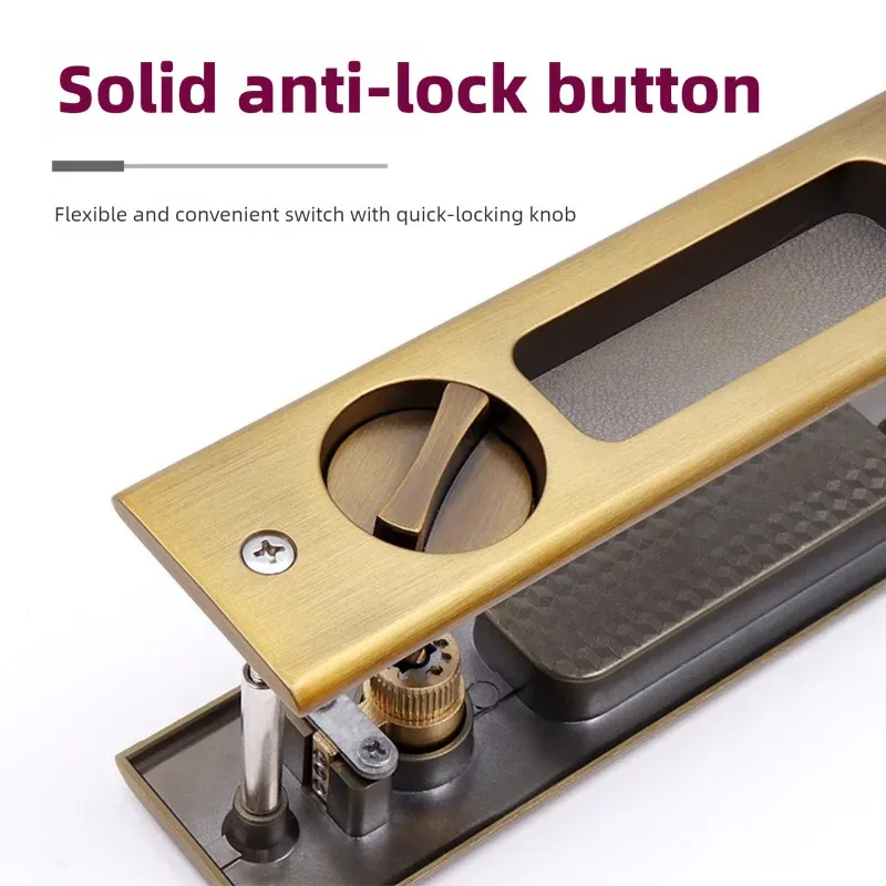 Sliding Door Lock Black Indoor - Furniture And Kitchen Hardware Fitting บทวิจารณ์และราคา