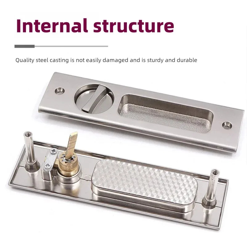 Sliding Door Lock Black Indoor - Furniture And Kitchen Hardware Fitting บทวิจารณ์และราคา