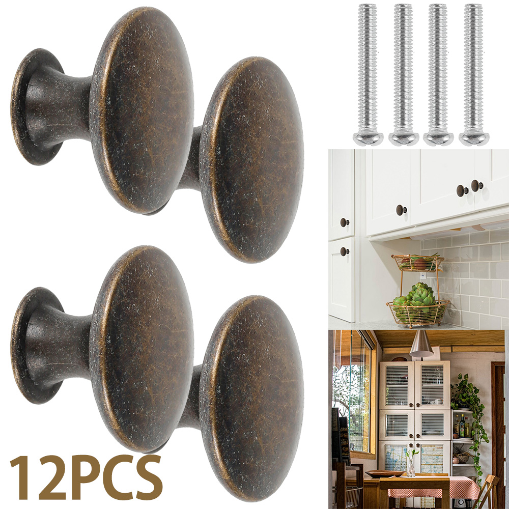 12PCS Retro Pull Handles Bronz - Furniture And Kitchen Hardware Fitting บทวิจารณ์และราคา