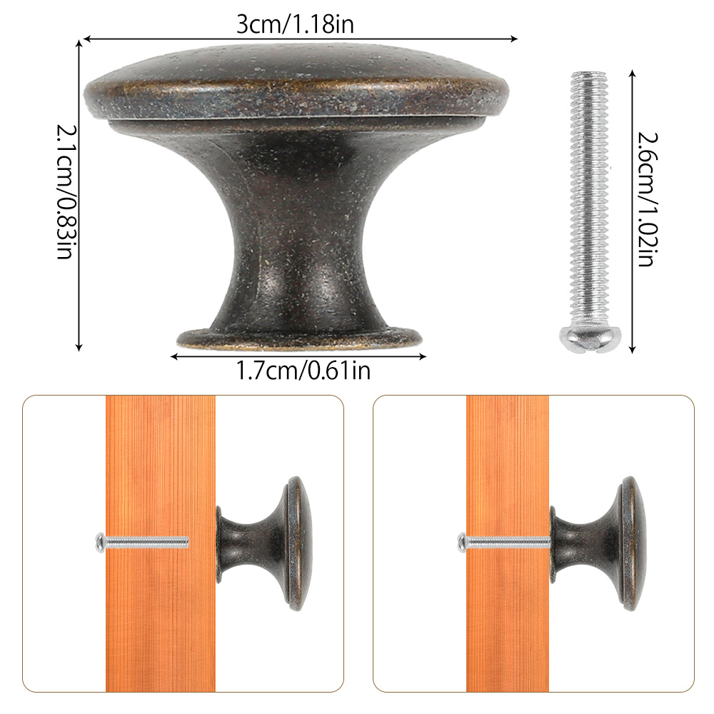 12PCS Retro Pull Handles Bronz - Furniture And Kitchen Hardware Fitting บทวิจารณ์และราคา