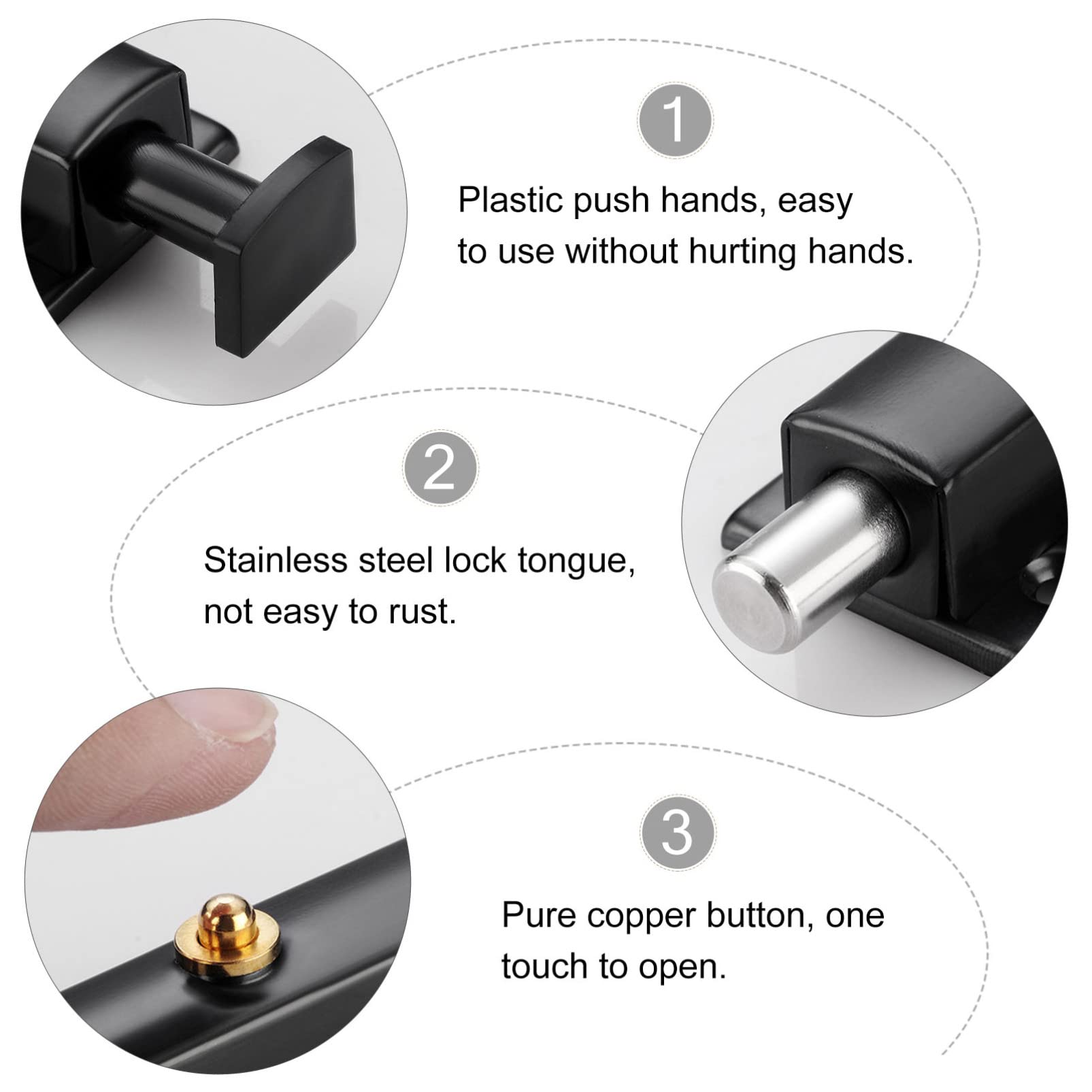 Gate Latches Stainless Steel A - Barrel Bolt Slide บทวิจารณ์และราคา