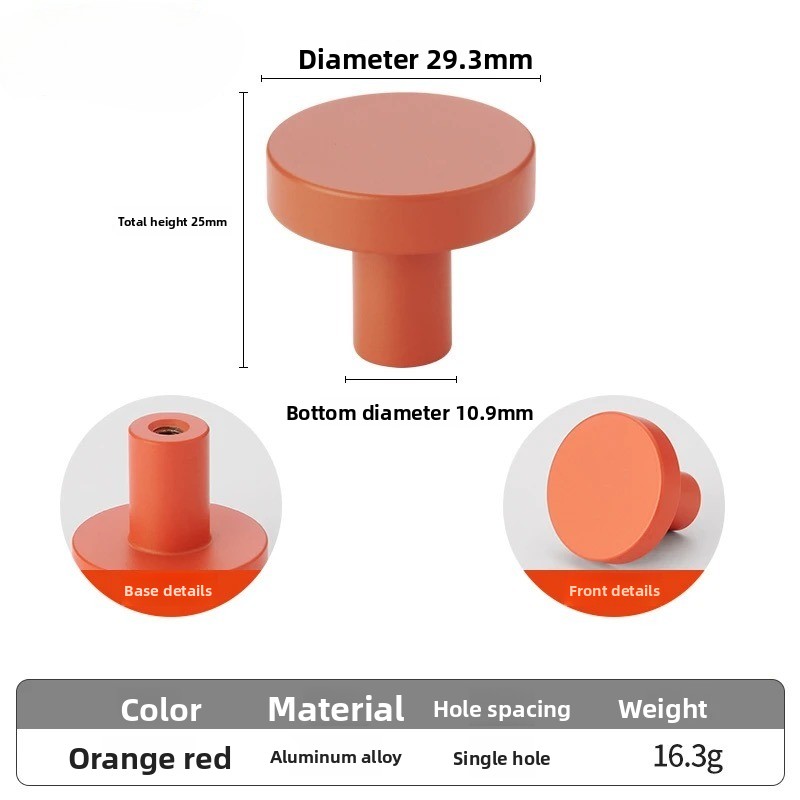 Morandi Color Orange/Pink Cabi - Furniture Hardware Factory บทวิจารณ์และราคา